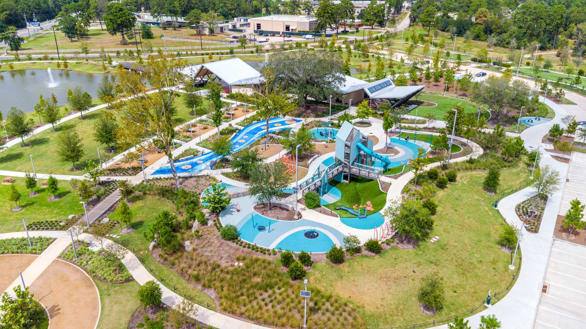 Aerial of Bridgestone MUD Park